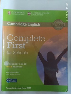 CAMBRIDGE ENGLISH COMPLETE FIRST FOR SCHOOLS + CD - milautoparts-fr.ukrlive.com