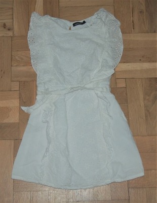 ++ INExtenso biała haftowana sukienka 116 ++