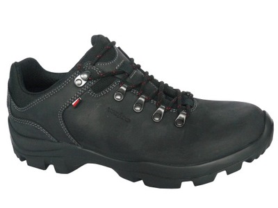 Wojas 9377-91 buty trekkingowe skórzane czarne 39
