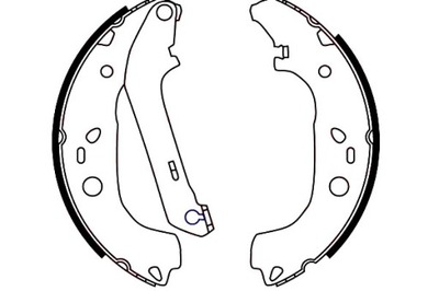 ZAPATAS DE TAMBOR HAM. FORD FOCUS II 04-11 TRW GS8736 JUEGO ZAPATAS DE FRENADO  