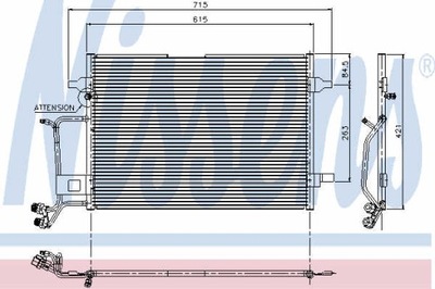 РАДИАТОР КОНДИЦИОНЕРА NISSENS 94207