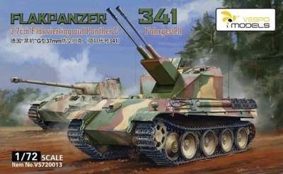 Flakpanzer 341 3,7cm Flakzwilling auf G Vespid Models VS720013 skala 1/72