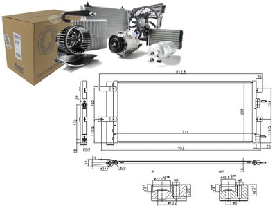 Nissens 940626 конденсатор, кондиціонер фото №1