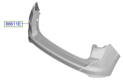 Hyundai tucson 2018-2020 бампер задня фото №1