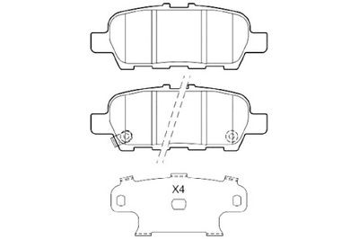 VALEO ZAPATAS DE FRENADO NISSAN JUKE 1.6 GASOLINA 1 2013-5 2014  