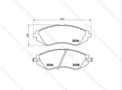 10H0001JPN КОЛОДКИ ГАЛЬМІВНІ ПЕРЕДНЯ - P96245178