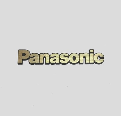 PANASONIC naklejka emblemat logo 50x9 mm*ZŁOTA