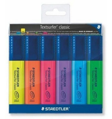 Staedtler Zakreślacz Textsurfer Classic 6 Kolorów