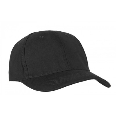 Czarna czapka z daszkiem - 100% bawełna - solidna