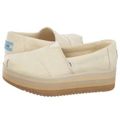 Buty Espadryle Damskie Toms Alp Platform Beżowe