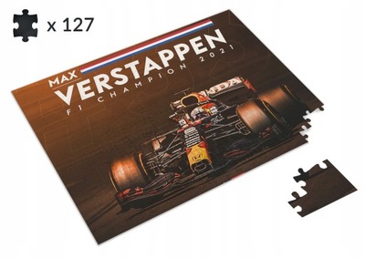 Puzzle Formuła 1 Max Verstappen Red Bull F1 Bolid