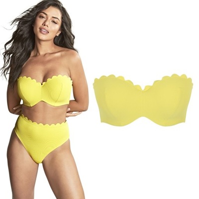 65G 30F Panache Swim Sunshine Poppy biustonosz do stroju bandeau żółty