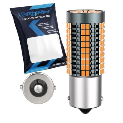 LUZ DE AUTOMÓVIL DIODO LUMINOSO LED XSTORM P21W POMARANCZOWA LUZ DIRECCIONAL  