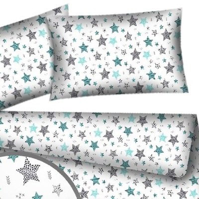 POŚCIEL BIAŁA W CZERWONE JASNE SERCA 160x200 CM