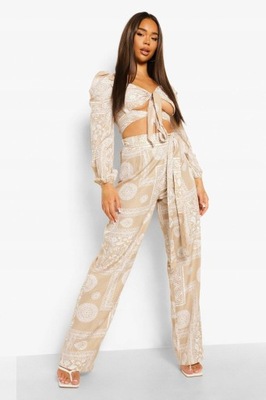 Boohoo cnh WIĄZANIE BLUZKA PRINT XL