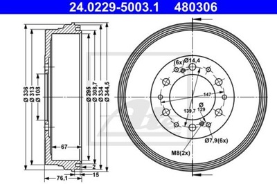 BEBEN DE FRENADO TOYOTA HILUX 05-  