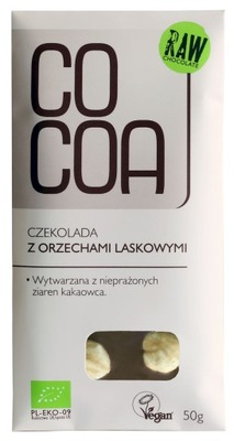 Czekolada z orzechami laskowymi BIO 50g - COCOA