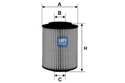 UFI FILTRAS ALYVOS BMW 1 E87 116I-120I 04- UFI 