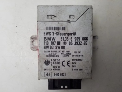 Модуль блок керування ews імобілайзер bmw e46 mini r50 6905666 фото №1