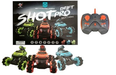 Samochód terenowy 3w1 R/C Shot Pro Drift 2,4GH