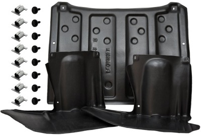 Защита двигателя corsa d pod двигатель bok клипсы hdpe фото №1