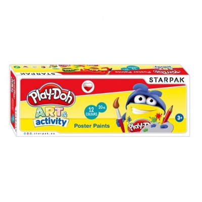 Farby plakatowe Play-Doh Starpak 12 szt. x 20 ml