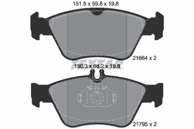 КОЛОДКИ ТОРМОЗНЫЕ DB ПЕРЕД W202/210 93- 2166404