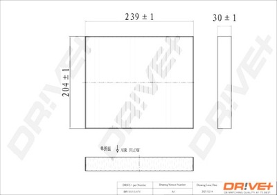 DRIVE+ FILTRO CABINAS OPEL 12- MERIVA B WEGLOW Y  