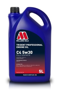 MILLERS OLEJ 5W-30 TRIDENT PROFESSIONAL C4 5L