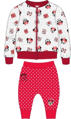 OCIEPLANY DRES DZIECIĘCY BLUZA SPODNIE MYSZKA MINNIE DISNEY 62 (3)