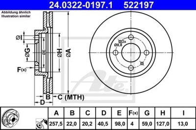 24.0322-0197.1 DISCO HAM.PRZOD POWER DISC STILO 01-  