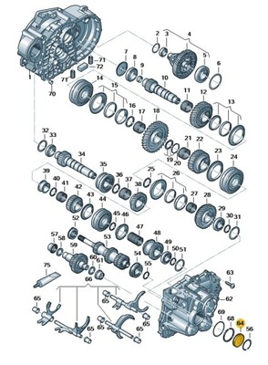 Заглушка коробка передач. передача. vw фото №1