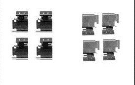 SET ASSEMBLY PADS BRAKE AUDI A3 08-  