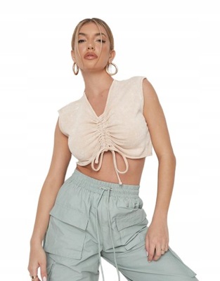 23LT24 MISSGUIDED__LT2 CROP TOP ŚCIĄGACZ__XXL