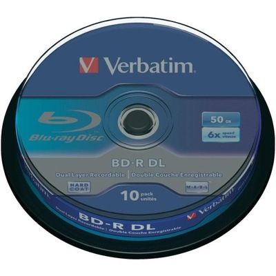 VERBATIM BD-R DL 50GB X6 10SZT