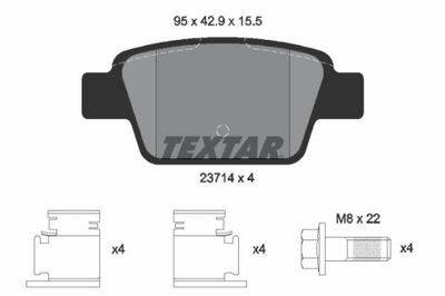 TEXTAR 2371481 КОЛОДКИ ГАЛЬМІВНІ