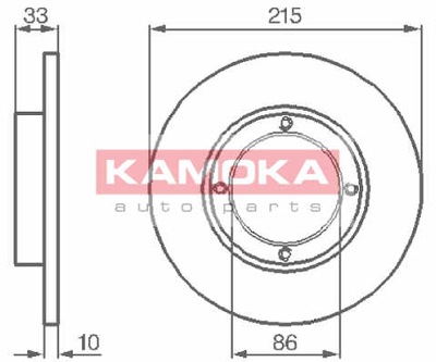 ДИСКИ ТОРМОЗНЫЕ ТОРМОЗНЫЕ ПЕРЕД KAMOKA 1032196