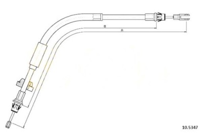 Cofle трос гальма ручного ford tourneo custom 2 фото №1