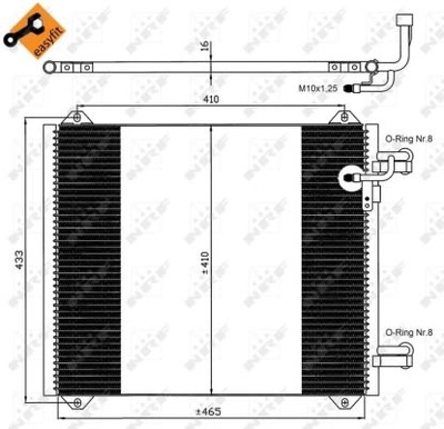 RADUADOR DE ACONDICIONADOR NRF NRF 35362  