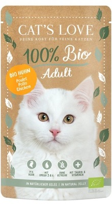 CAT'S LOVE Bio Chicken - ekologiczny kurczak w naturalnej galaretce