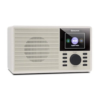 Radio sieciowe DAB+ FM BT USB MP3 pilot białe
