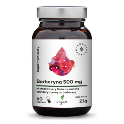 Berberyna 500 mg (Berberies aristata) 60 kapsułek