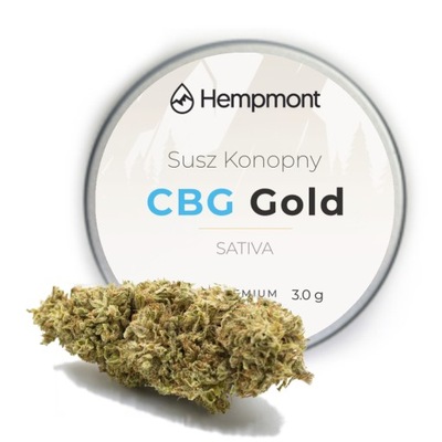 SUSZ KONOPNY HEMPMONT CBG GOLD | 3 GRAMY | INDOOR