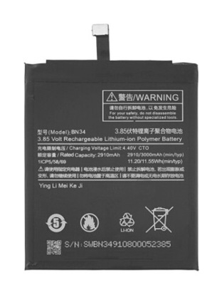 Bateria do Xiaomi Redmi 5A BN34 3000 mAh Li-Ion