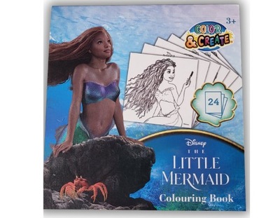 Mini Kolorowanka Disney Syrenka Ariel, 24 obrazki
