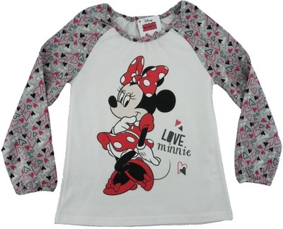 MINNIE MYSZKA bluzka tunika serduszka DISNEY 116