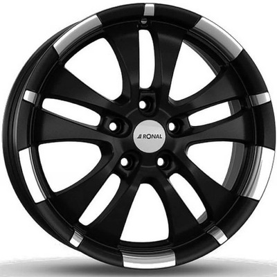 4X DISCOS RONAL R59 NEGRO MATE P 7.5X17 5X120 ET35 NUEVO JUEGO  