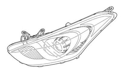 Hyundai i30 2012-2015 фара левый фото №1