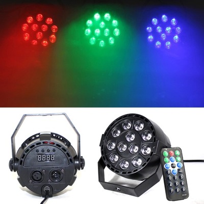 Reflektor światła scenicznego DMX RGB LED z pilot