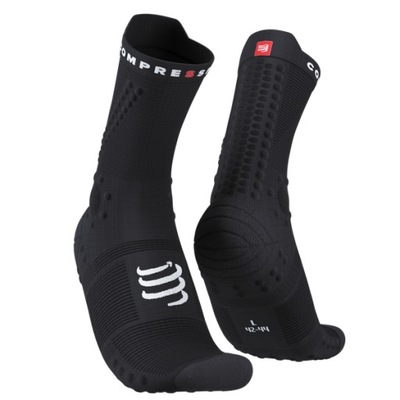 SKARPETY COMPRESSPORT PRO RACING SOCKS V4.0 TRAIL CZARNE r.42-44